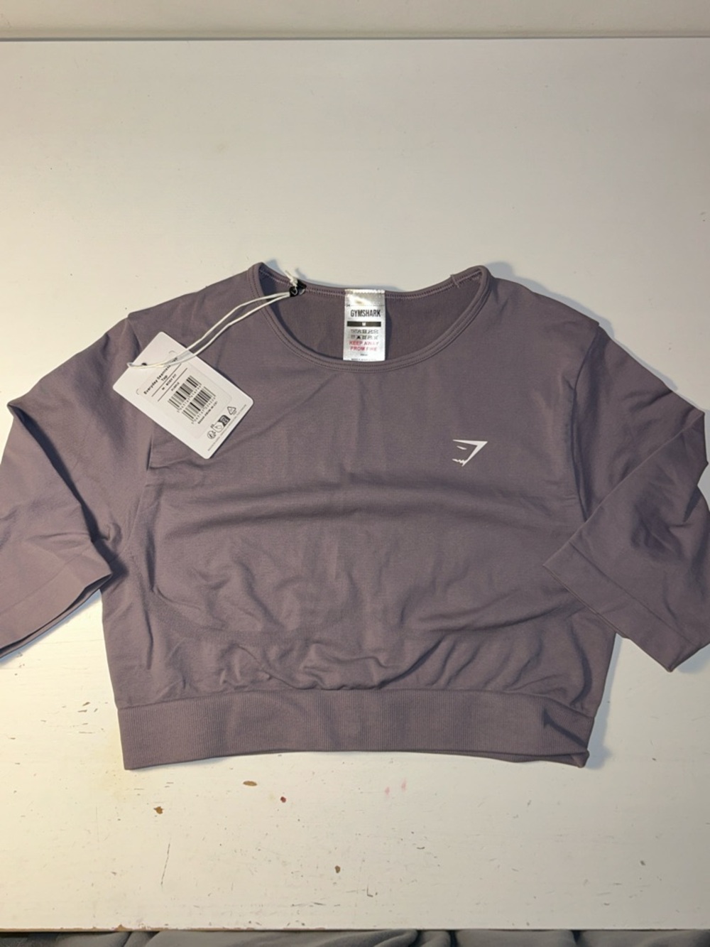 Gymshark Cropped Tee in Dusty Mauve